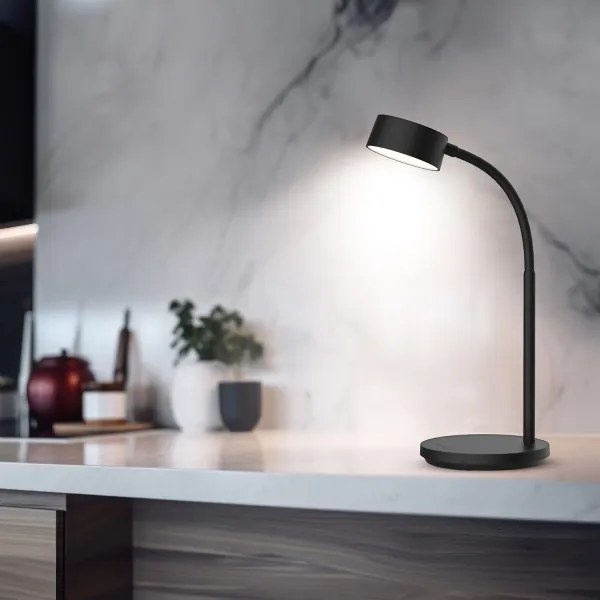 Solight WO3000-B- LED Dimmelhető asztali lámpa LED/4,5W/5V 3000/4000/6500K fekete
