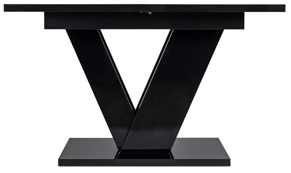 Clark étkezőasztal 120 cm black gloss glamour