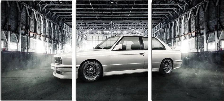 Falikép Bmw E46, E30, E60 autó triptichon különböző modellek 40x90 cm
