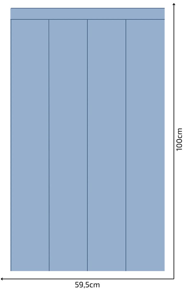 PIPPER. Textil öntapadó tapéta - Egy téglalap - Sötétkék színű Méret: 100cm, Szín: Kombináció