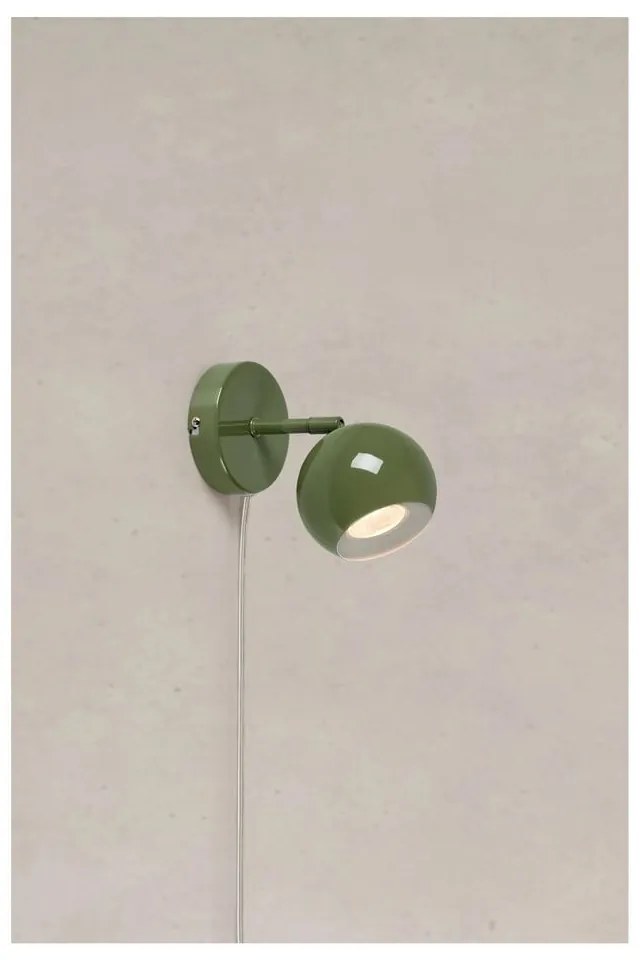 Zöld konnektorhoz csatlakoztatható fali lámpa Pop – Markslöjd