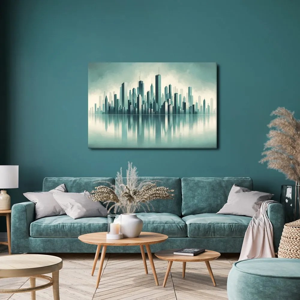 Kép modern város panorámája