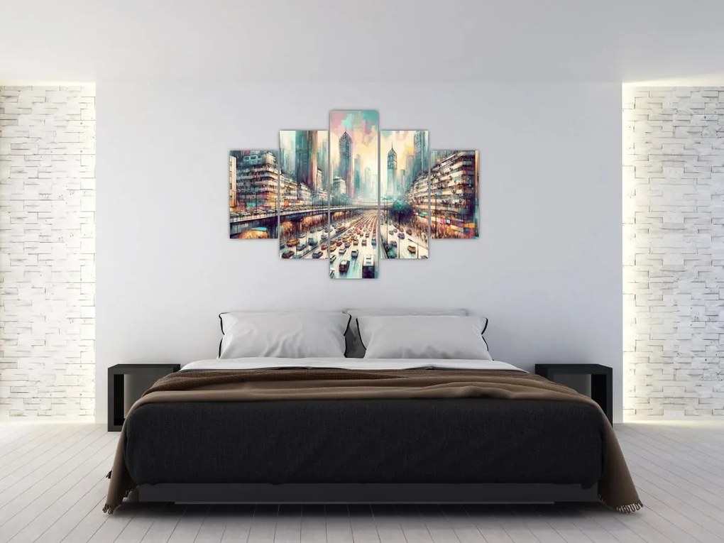 Kép - Városi élet (150x105 cm)