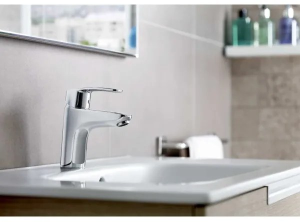 Roca A5A3098C00 - Mosdócsaptelep + leeresztő szelep MONODIN 15,3 cm, fényes króm