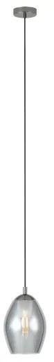 Eglo 39564 - Csillár zsinóron ESTANYS 1xE27/60W/230V füstös