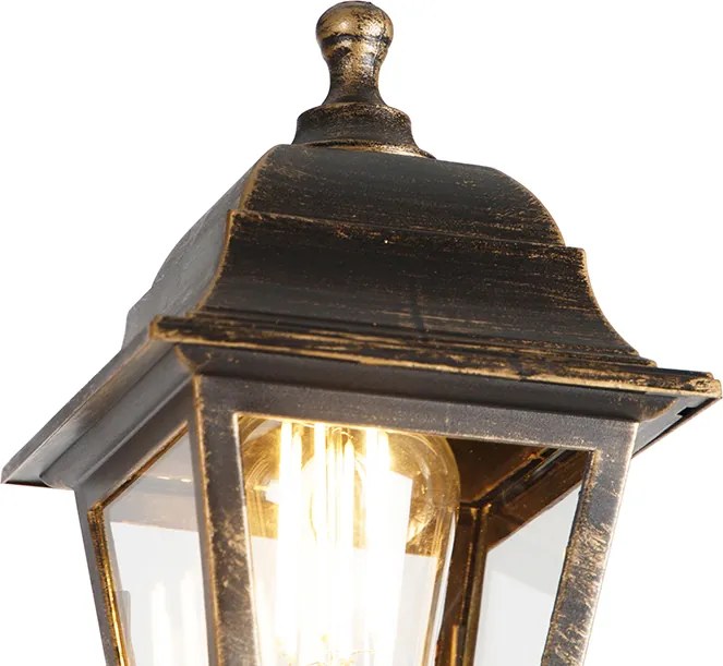 Klasszikus lámpa antik arany 3-lámpás IP44 - Capital