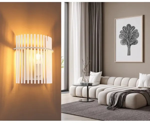 Globo 15698WB - Fali lámpa GORLEY 1xE27/60W/230V