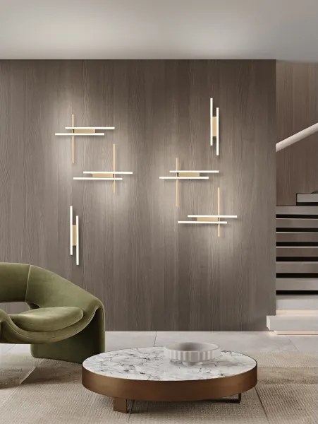 Ondaluce - LED dimmelhető fali lámpa MOVIDA LED/16W/230V aranyszínű