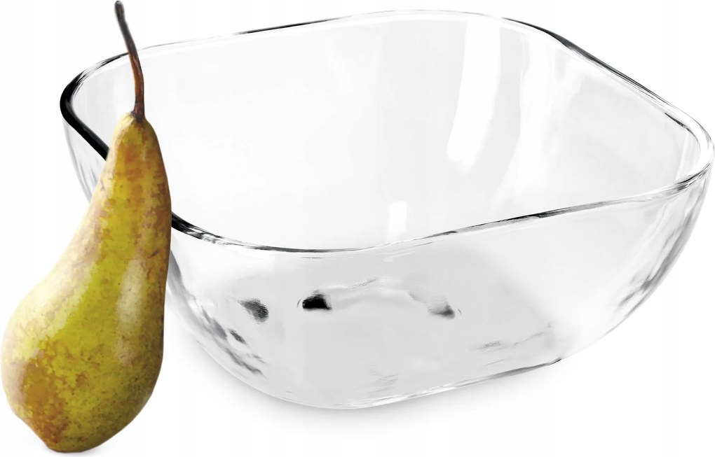 Saláta tálaló Üveg Snack Tál Gyümölcs Saláta 20 cm Négyzet Alakú Tál