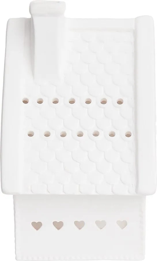 WHITE CHRISTMAS mécsestartó, hütte 14cm