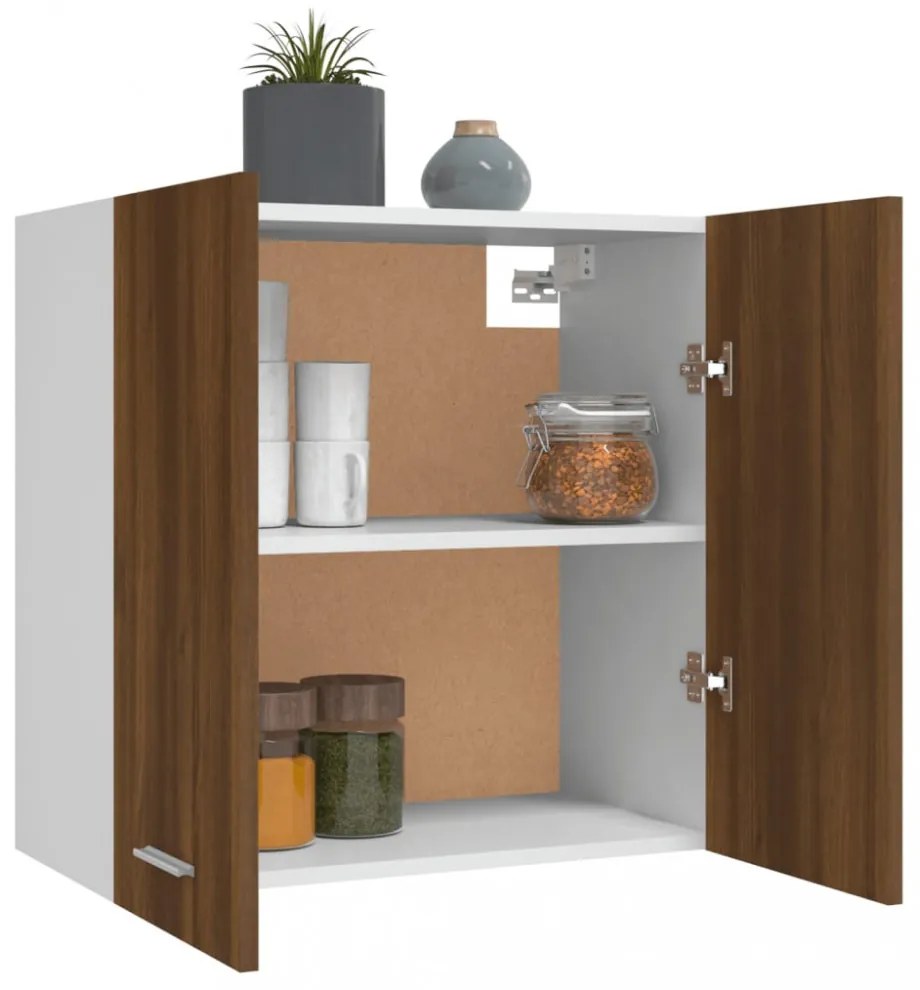 “Lyon” barna tölgyszínű szerelt fa éjjeliszekrény