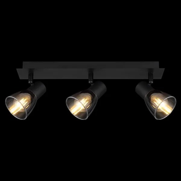 Globo 54307-3 - CLAUDE 3xE14/40W spotlámpa, fekete, 230V