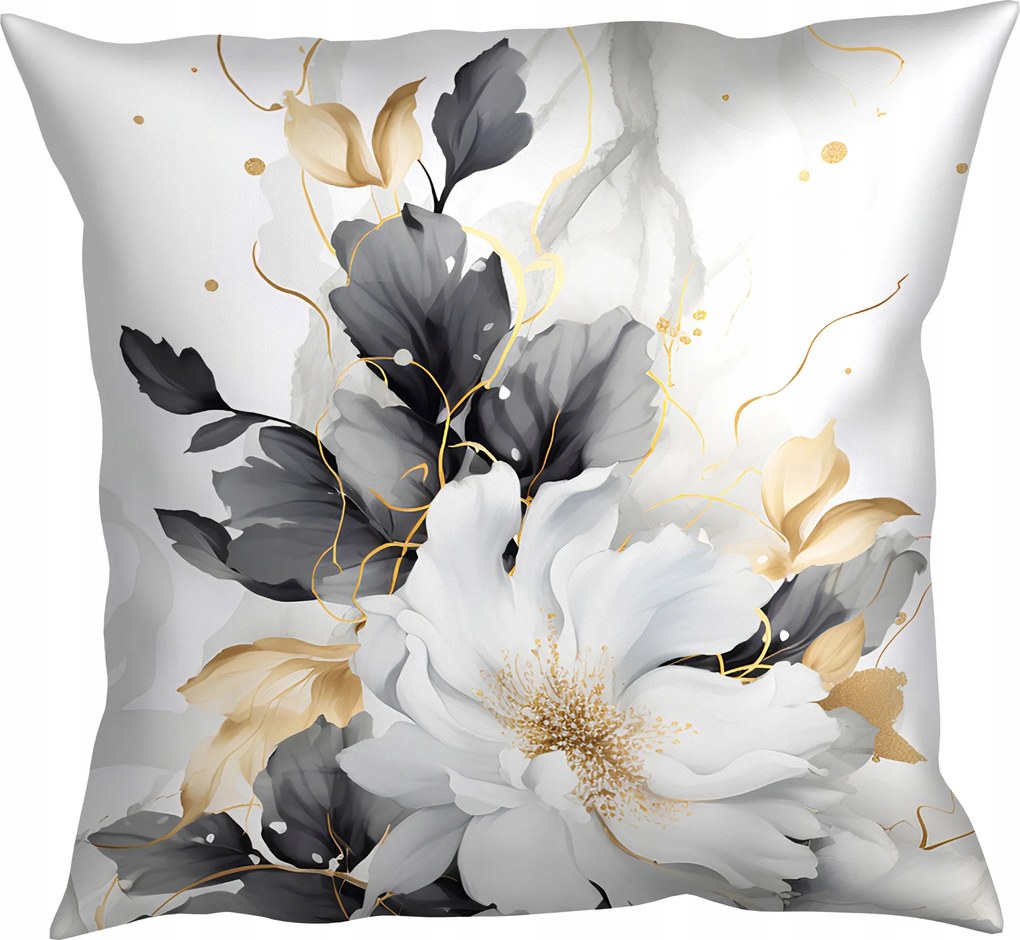 Párnahuzat 45x45 dekoratív boglárka mintás párnahuzat