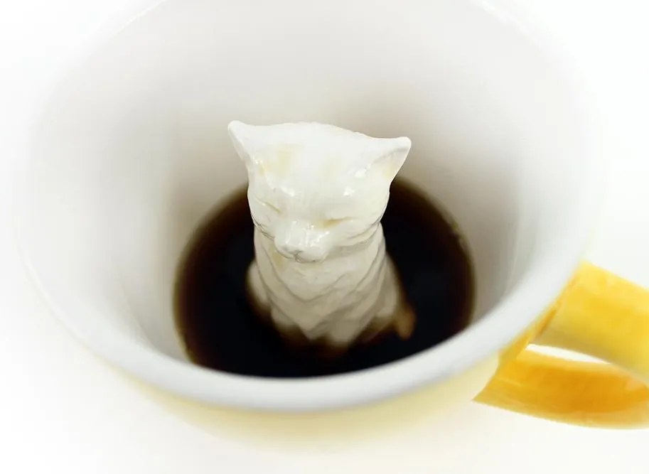 Bögre MACSKA 325 ml 2 szín - Creature Cups szín: borostyán