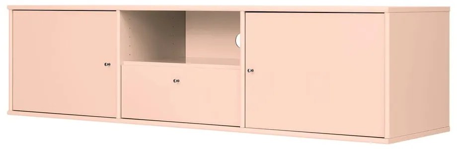 Világos rózsaszín TV-állvány 161x42x45 cm Mistral – Hammel Furniture