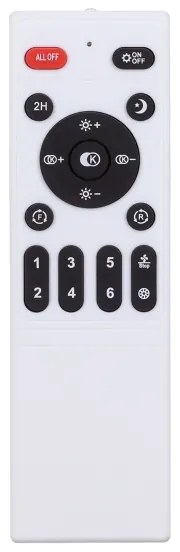 Brilagi-LED állítható lámpa ventilátorral LED/30W/230V 3000-6500K fekete+DO