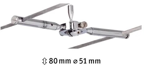 Paulmann 94147 - 1xGU5,3/10W TOGO 12V spotlámpa matt króm