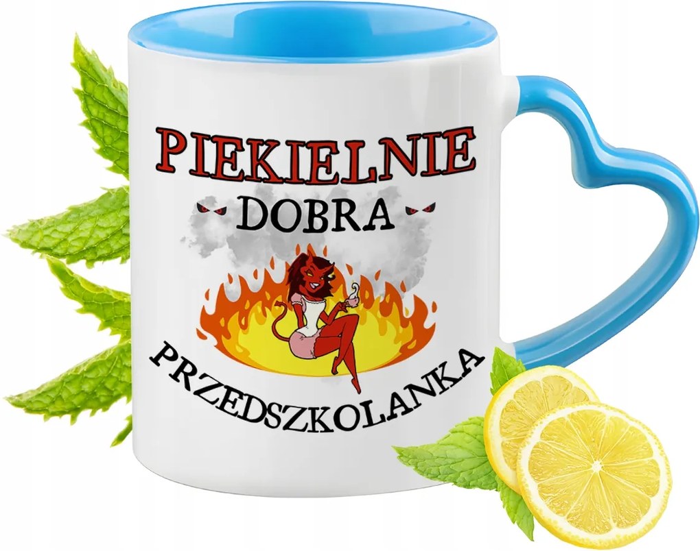 Óvodásoknak Kék Bögre Szív Alakú Füllel Ajándék