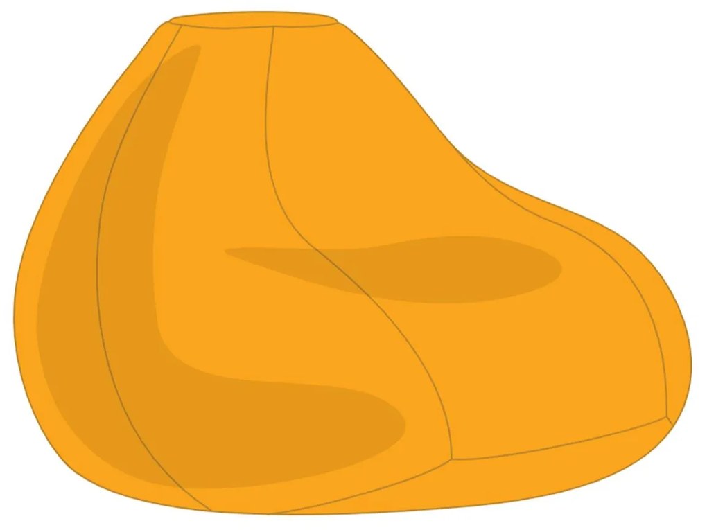 Sárga Kültéri XXL Babzsákfotel Huzat