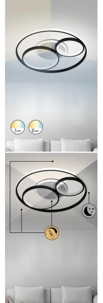 Rabalux - LED Dimmelhető mennyezeti lámpa LED/50W/230V 3000-6000K + távirányító