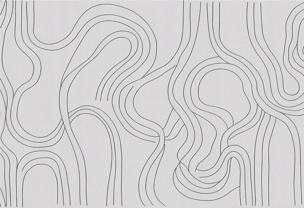 Flizelina Dekoratív Fotótapéta Hálószobába Organikus vonalak 152x104 Ragasztó