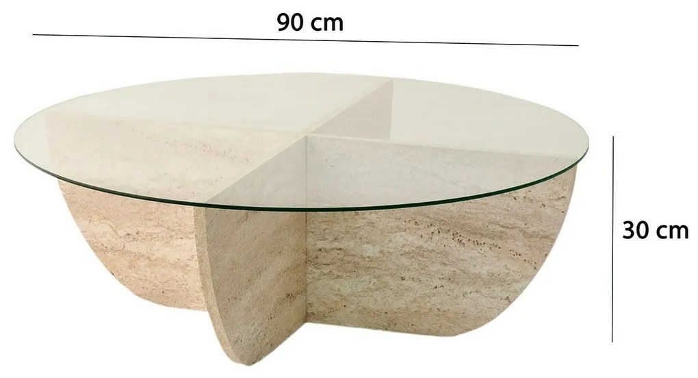 Lily Walnut dohányzóasztal