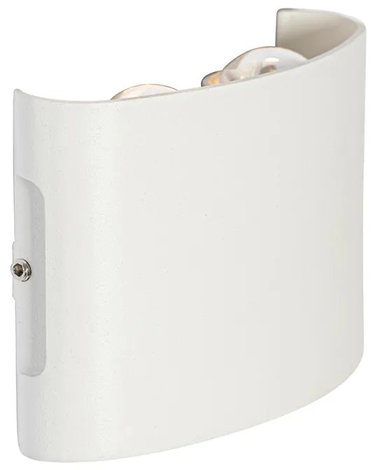 Kültéri fali lámpa fehér LED-del 4-lámpás IP54 - Silly