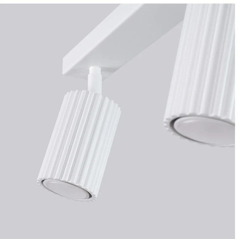 Fehér spotlámpa 6,5x30 cm Gleam – Sollux