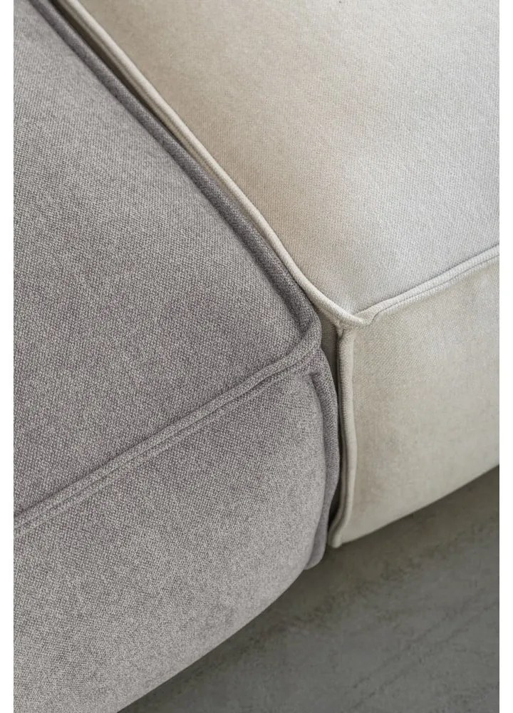 Világosszürke sarokkanapé (jobb oldali) Flex Felix – Miuform