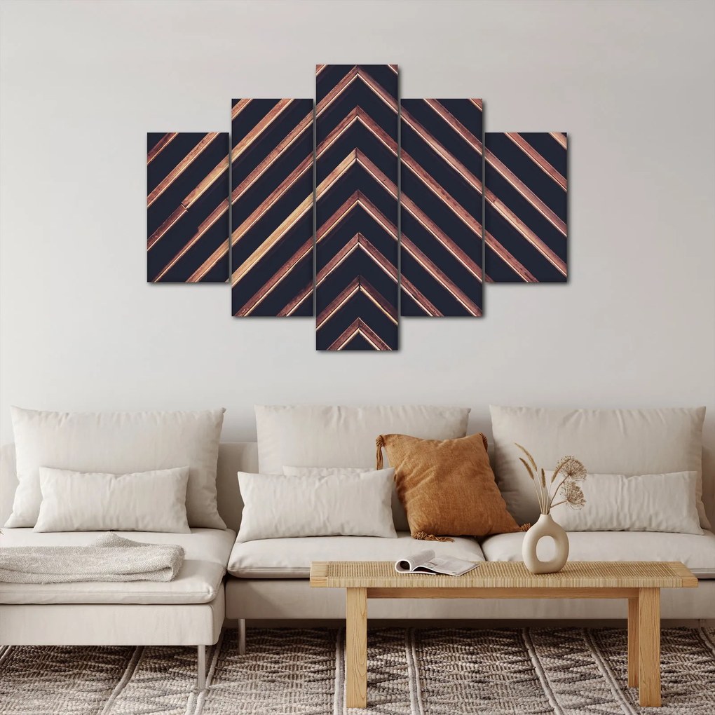 Egy fa motívum képe fekete alapon (150x105 cm)