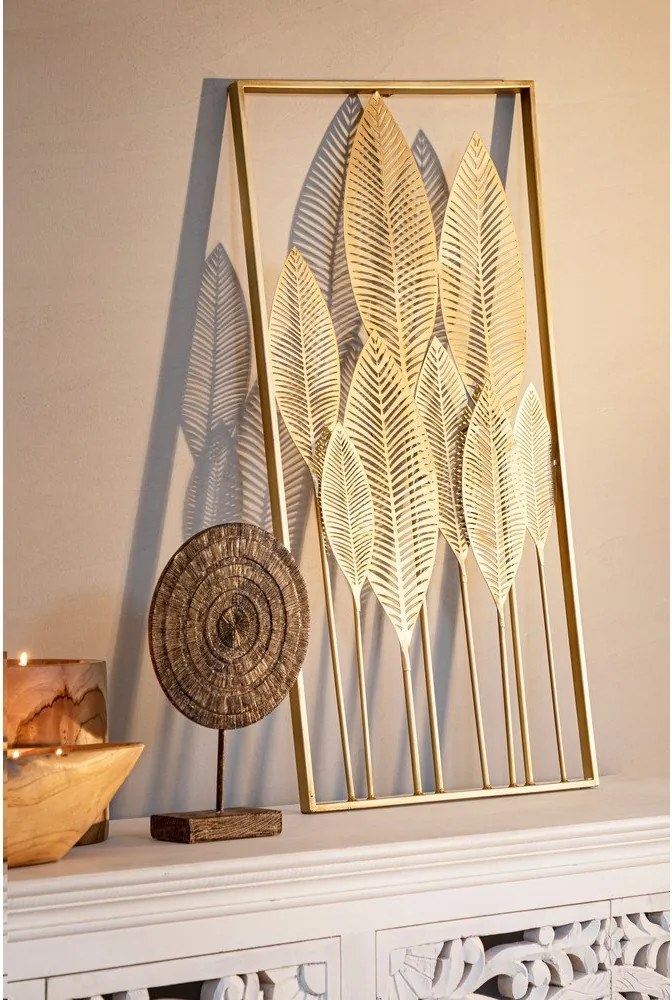 Fém fali dekoráció 52,5x95 cm Adhira – Bizzotto