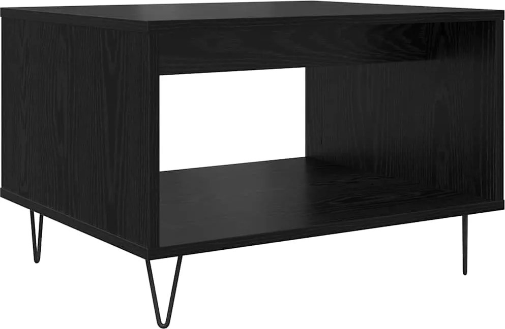 vidaXL Dohányzóasztal Musta tammi 60 x 50 x 40 cm Faanyag
