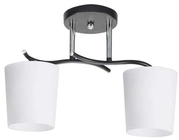 Csillár rúdon ESNYR 2xE27/40W/230V fekete/fehér