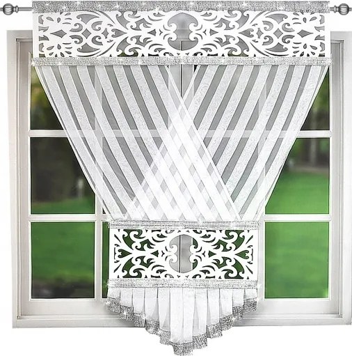 Dekorációs Panel Cirkóniákkal V-ka Fátyol Szalag Alagút Béka 120x160 L426