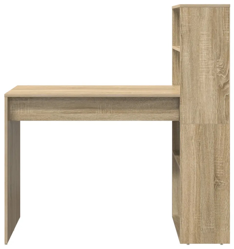 tárolós asztal Sonoma tölgy 113x54x120 cm Műgyanta fa