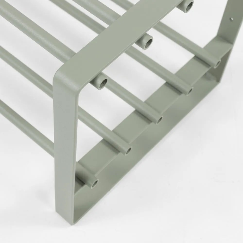 Zöld-szürke fém cipőtartó Rex – Spinder Design