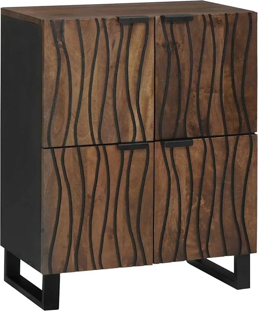 vidaXL Média tárolószekrények és állványok Barna 60 x 33.5 x 75 cm