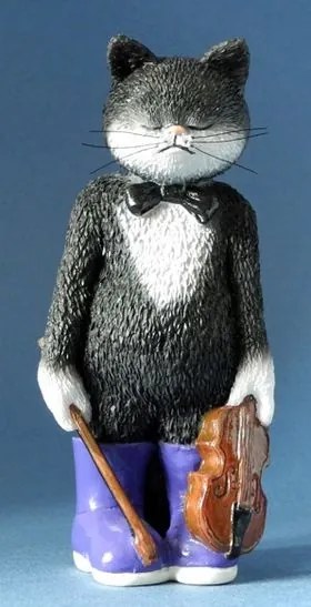 Parastone Figura 9 Lifes Szerenád Zenész macska hegedűvel