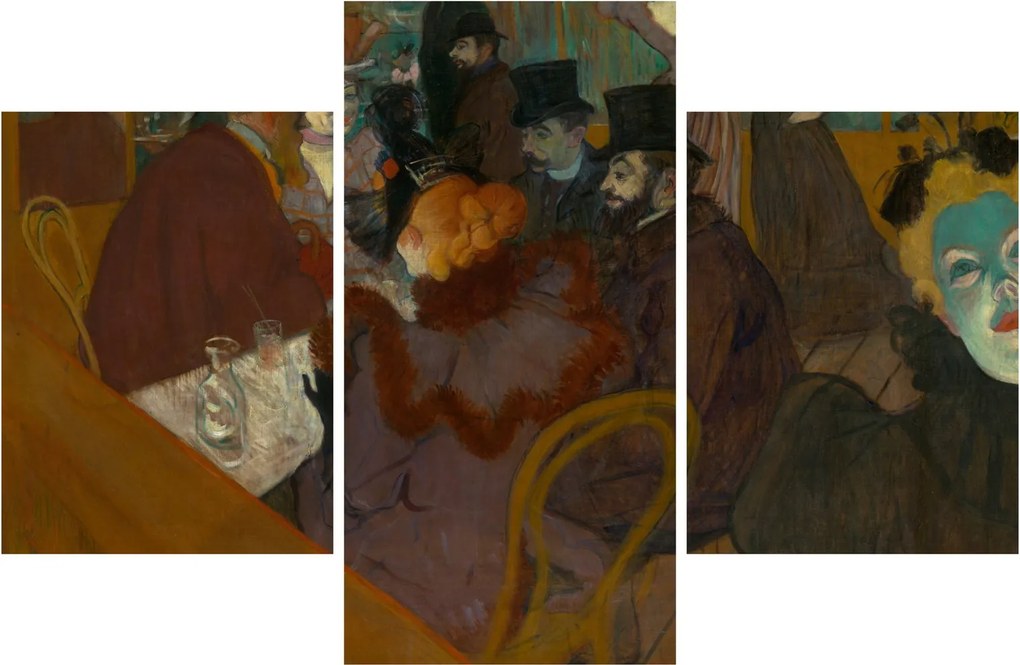 Kép - Henri de Toulouse-Lautrec, At the Moulin Rouge, reprodukciók (90x60 cm)