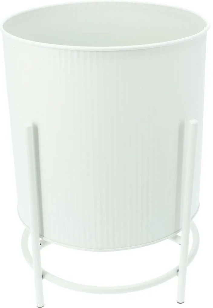 Celano fehér fém virágállvány-készlet, 2 db