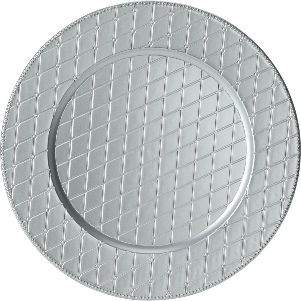 Silver Rhombus tányéralátét, 33 cm