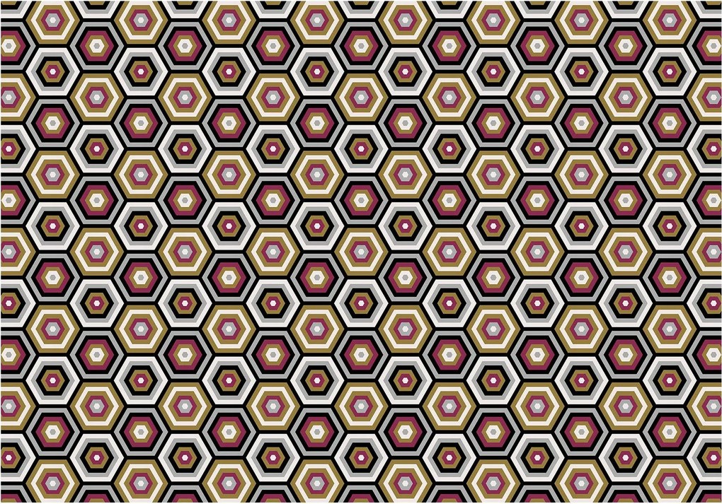 Fotótapéta flizelina Geometrikus Hatszög Absztrakt Stílus 400x280 +ragasztó