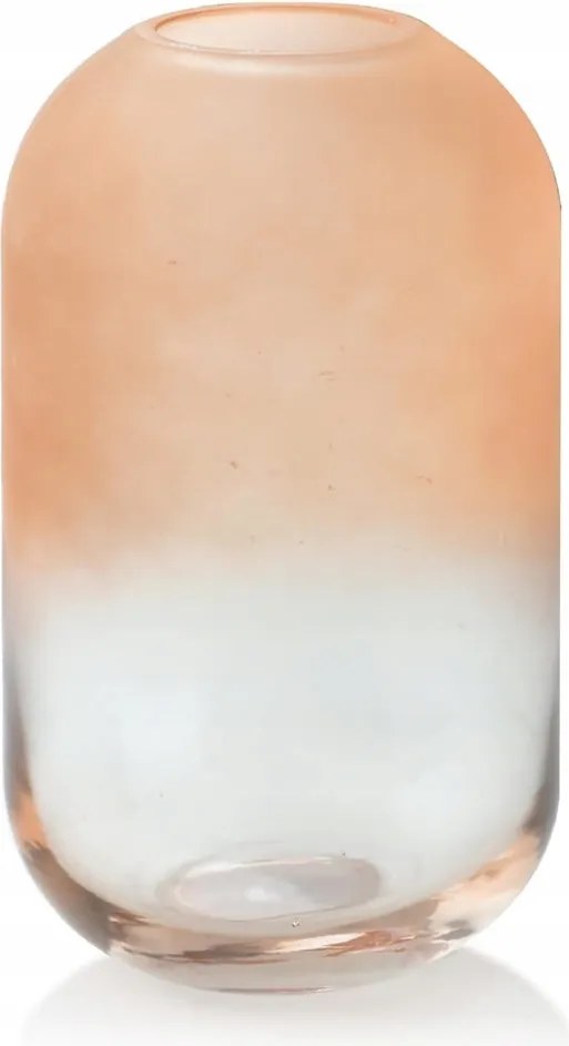 Dekoratív üveg váza Lazac Serenite 22 cm