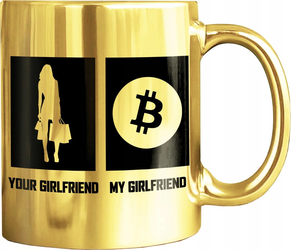 Bögre Arany Bitcoin Boom Exkluzív Bögre Divat Befektetők Számára