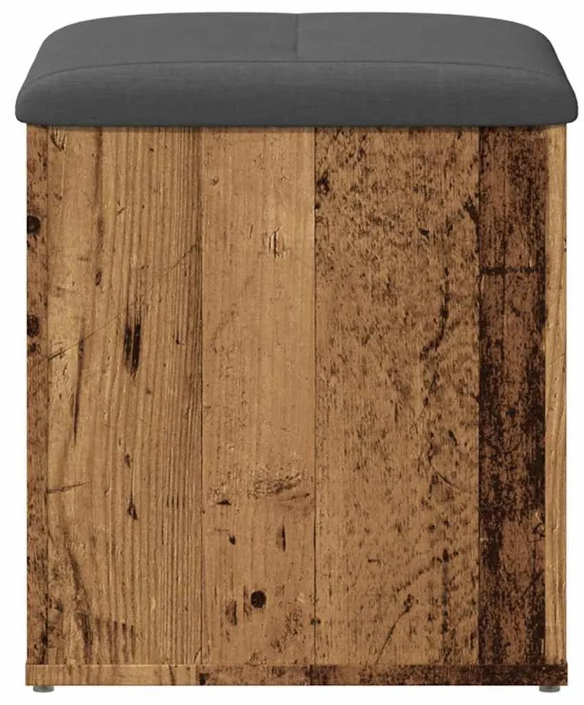 tárolópad antik fa 42 x 42 x 45 cm szerelt fa