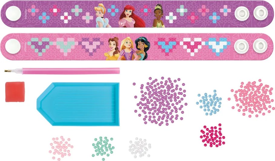 Disney Hercegnők Moxy gyémántszemes karkötő szett 2 db-os