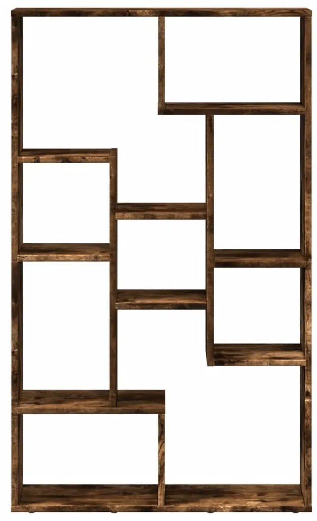 füstös tölgy színű szerelt fa könyvespolc 72 x 20 x 120 cm