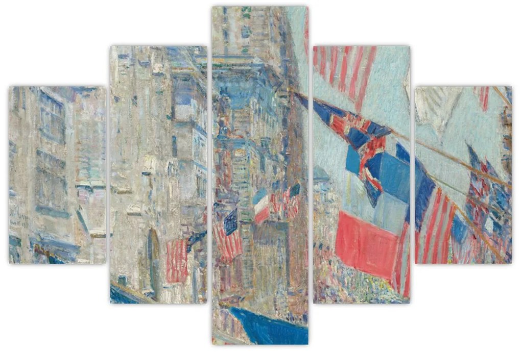 Kép - Childe Hassam, Allies day, reprodukciók (150x105 cm)