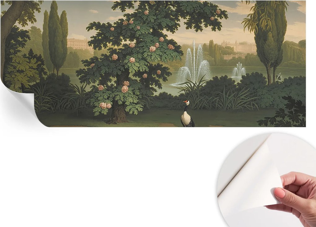 Mosható öntapadós fotótapéta Étkezőbe Természetes kert 250x104 cm