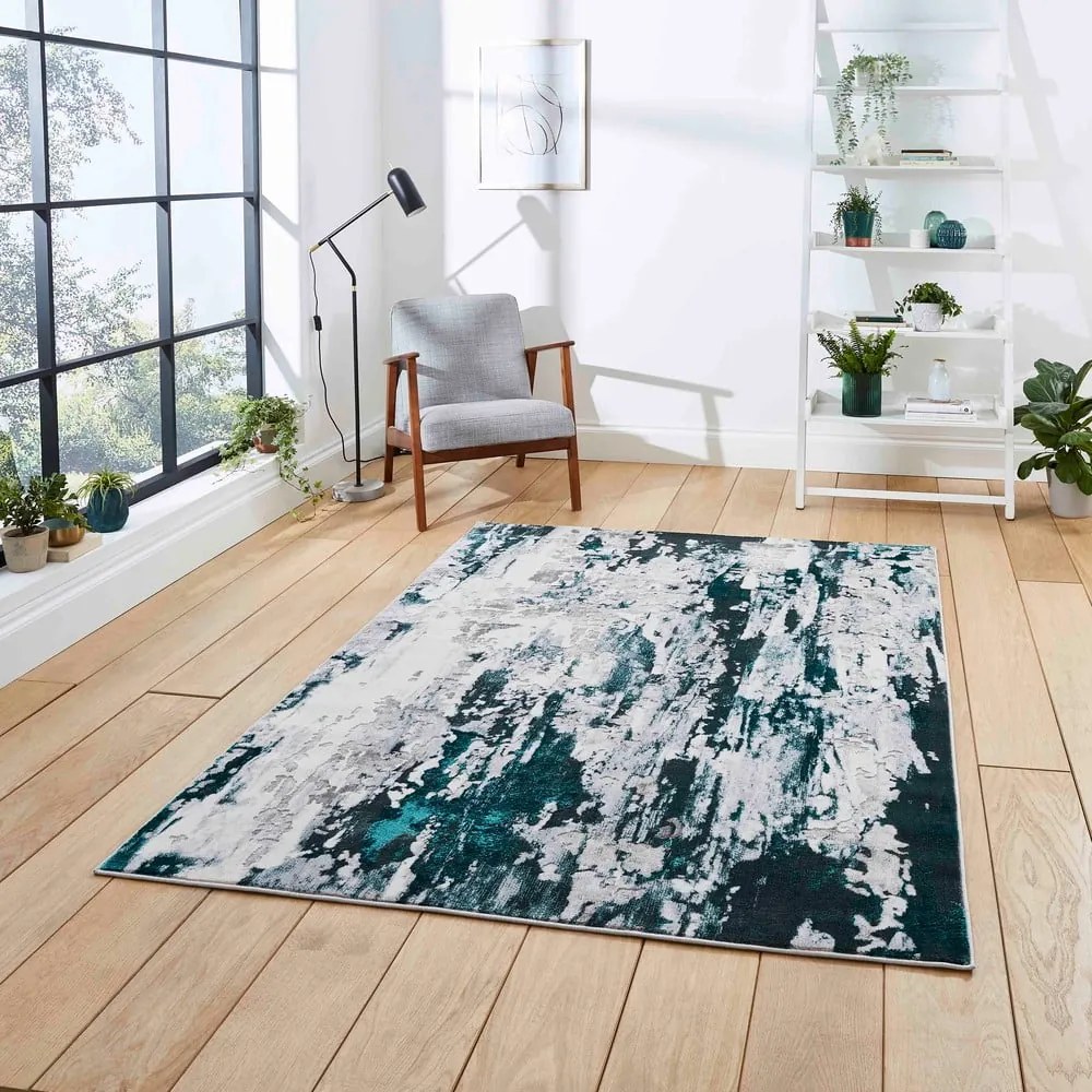Apollo szürke-zöld szőnyeg, 160 x 220 cm - Think Rugs